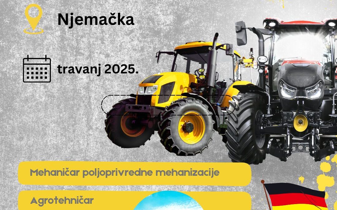 Javni poziv za osobe u pratnji za vrijeme moblinosti učenika u projektu AgroFuture 3