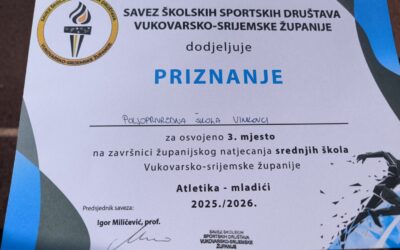 ŽUPANIJSKO NATJECANJE U ATLETICI